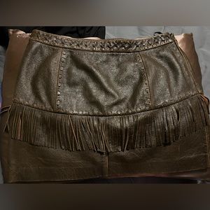 Leather skirt